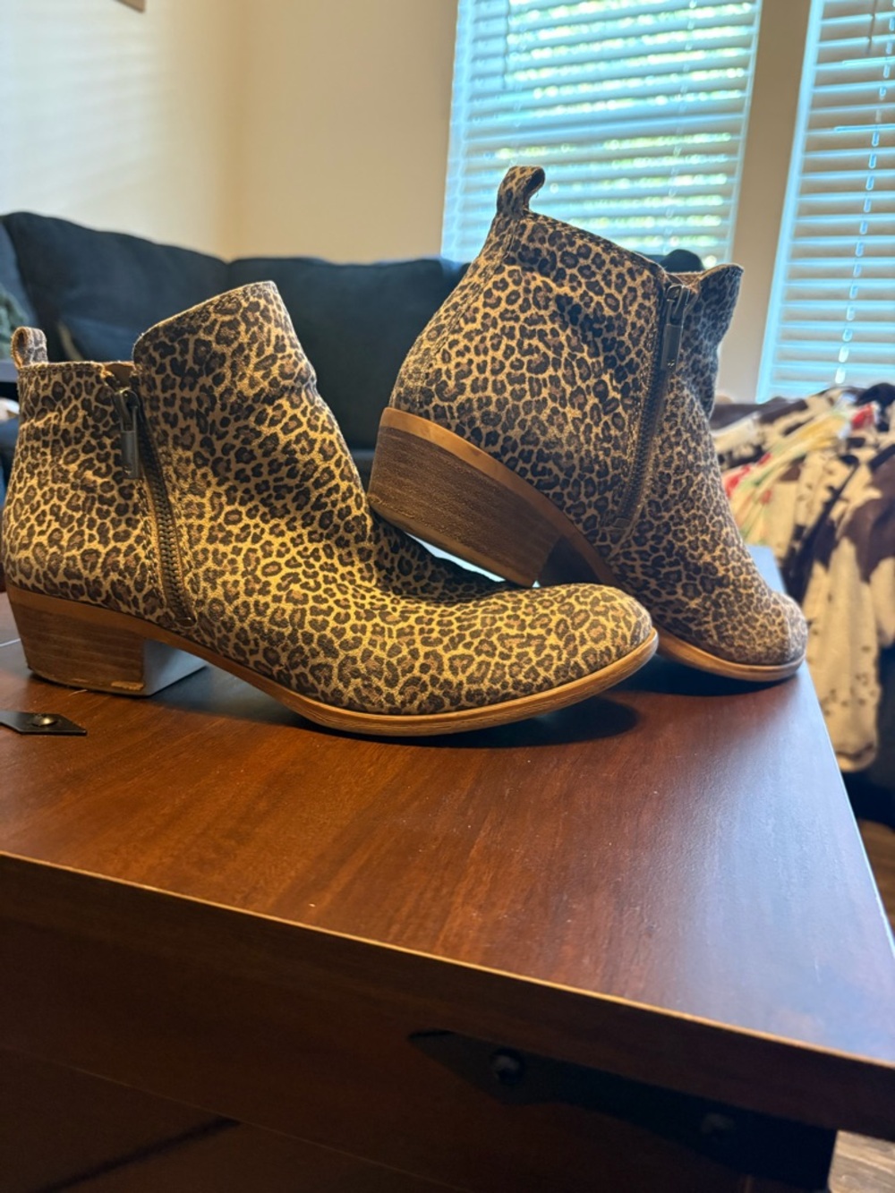 Lucky Brand Leopard Print Ankle Boots - Women